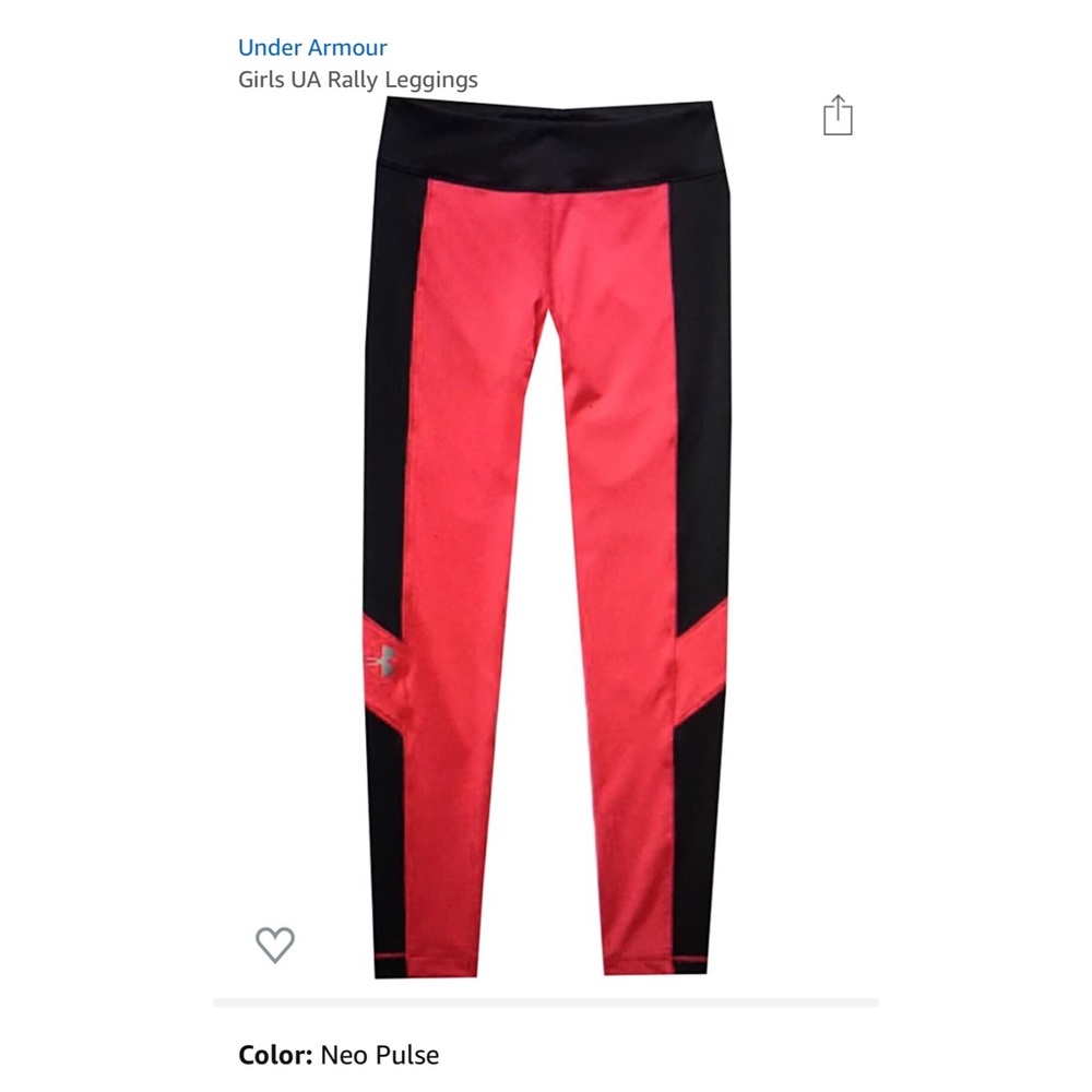 Under Armour Dotted Gray & Hot Pink Rally Legging